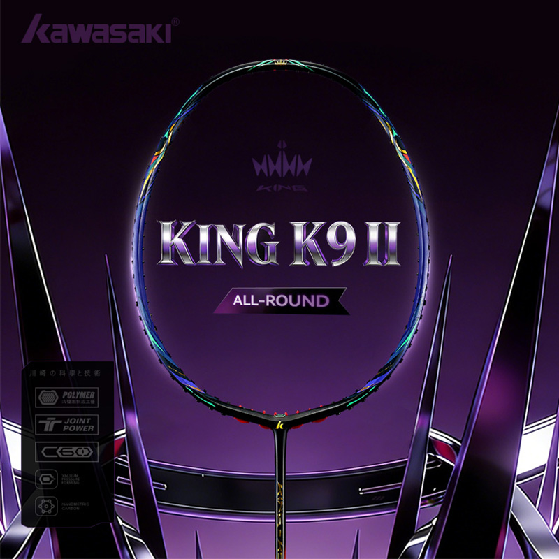 Badminton Raket - Kawasaki KING K9 4U Badminton Racket