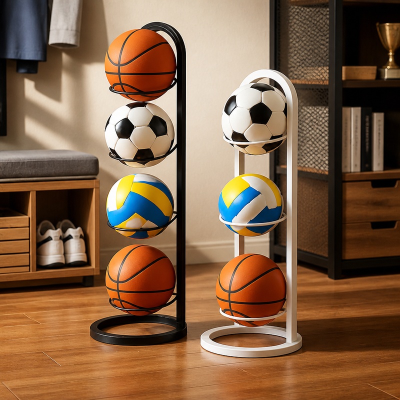 Badminton Zone - Heavy-Duty Indoor Metal Storage Stand with