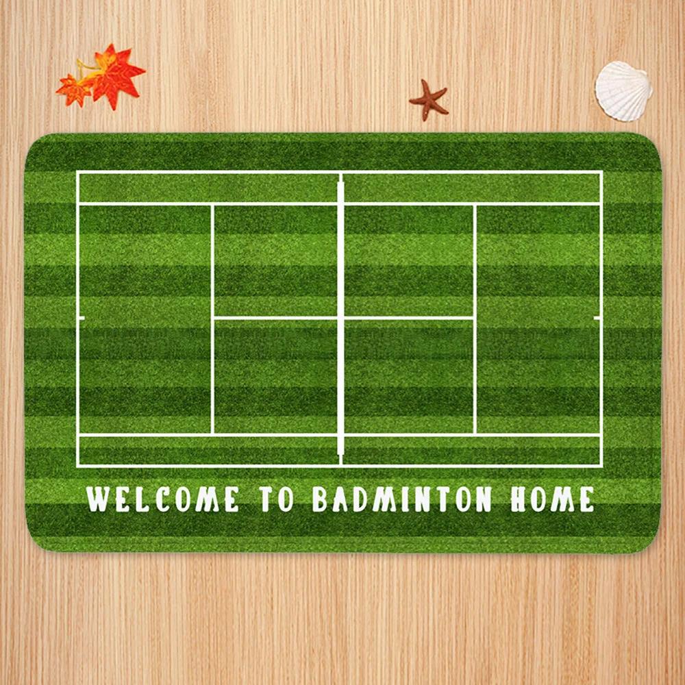 Sports Theme Carpet Mat Tennis - Badminton Zone ulasan dan harga
