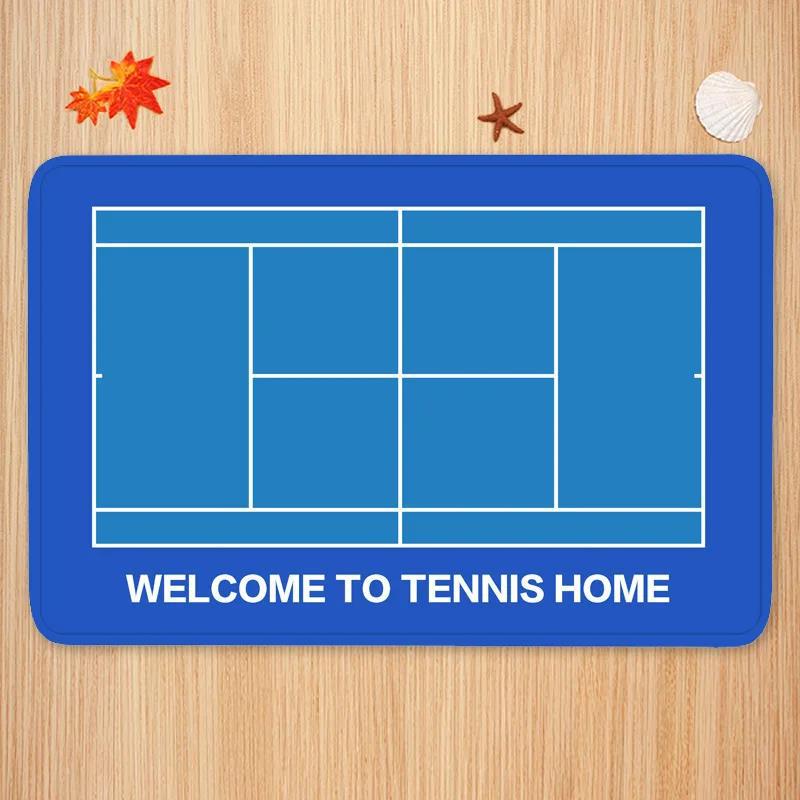 Sports Theme Carpet Mat Tennis - Badminton Zone ulasan dan harga