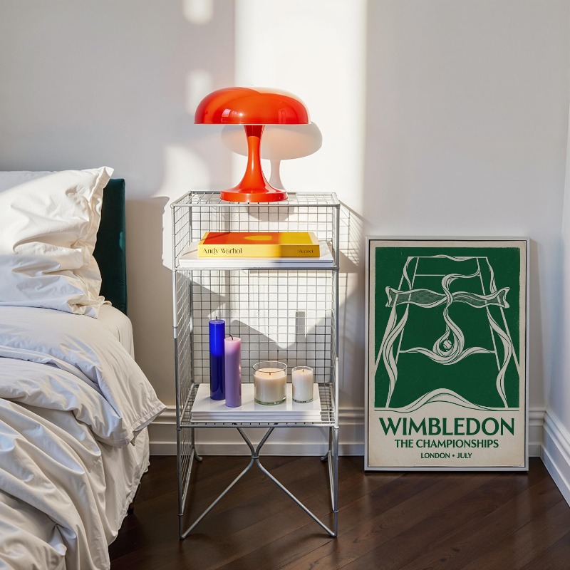 Vintage Tennis Basketball Wall - Badminton Poster ulasan dan harga