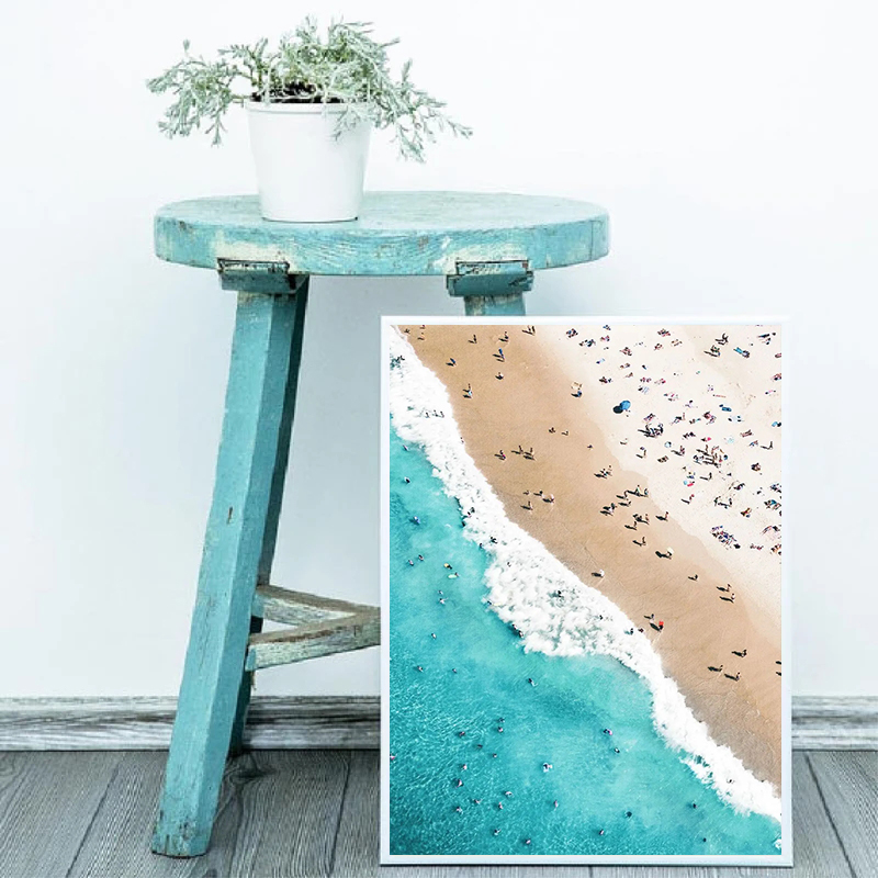 Nordic Beach Poster Summer Bea - Badminton Poster ulasan dan harga