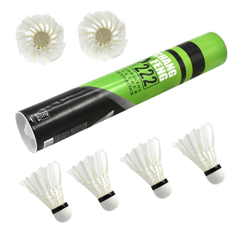 12Pc Badminton Shuttlecock Fea - Badminton Raket ulasan dan harga