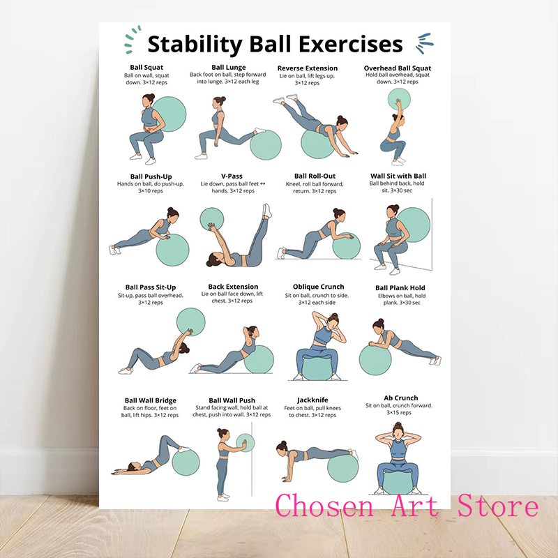 Fitness Exercise Schedule Post - Badminton Poster ulasan dan harga
