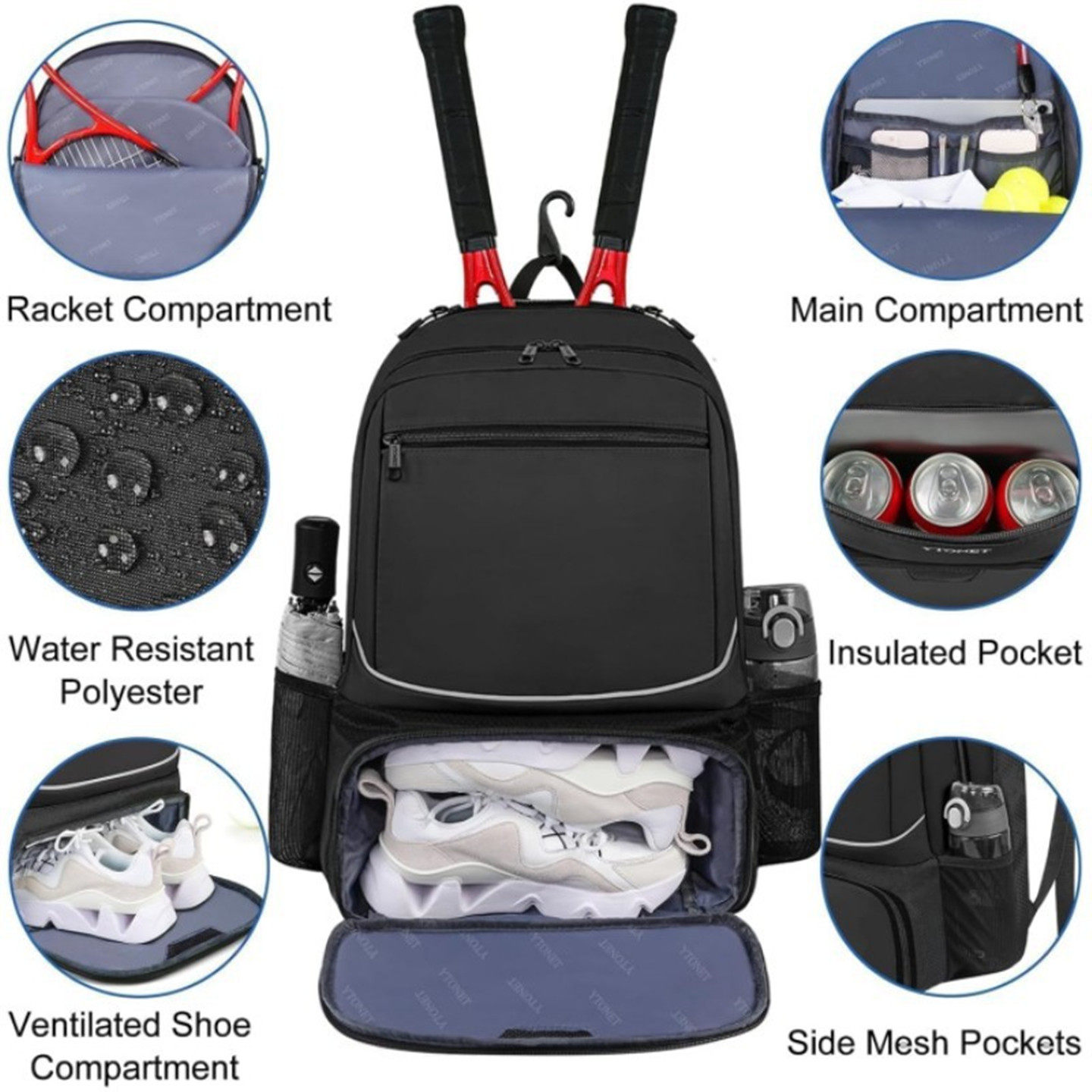 Tennis Backpack Large Capacity - Badminton Xxl ulasan dan harga