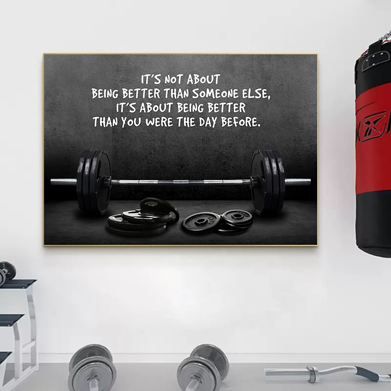 Modern Motivating Quote Sports - Badminton Poster ulasan dan harga