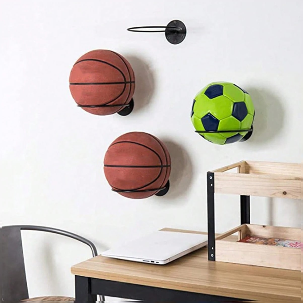 Space Saving Wall Mounted Bask - Badminton Zone ulasan dan harga