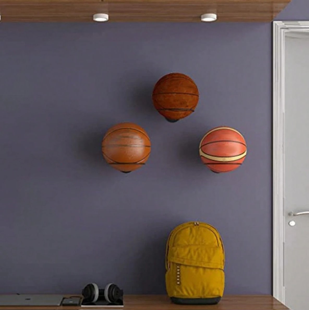 Space Saving Wall Mounted Bask - Badminton Zone ulasan dan harga