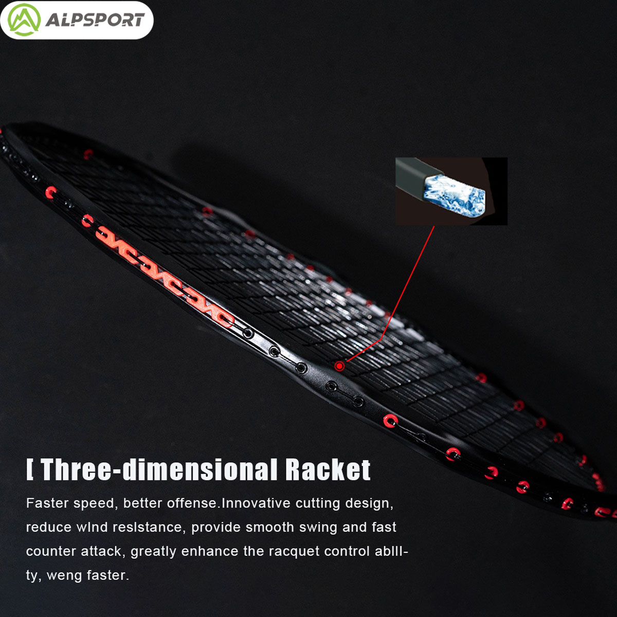 Alpsport MH-V5 5U 75g Wave Leg - Badminton Bwf ulasan dan harga