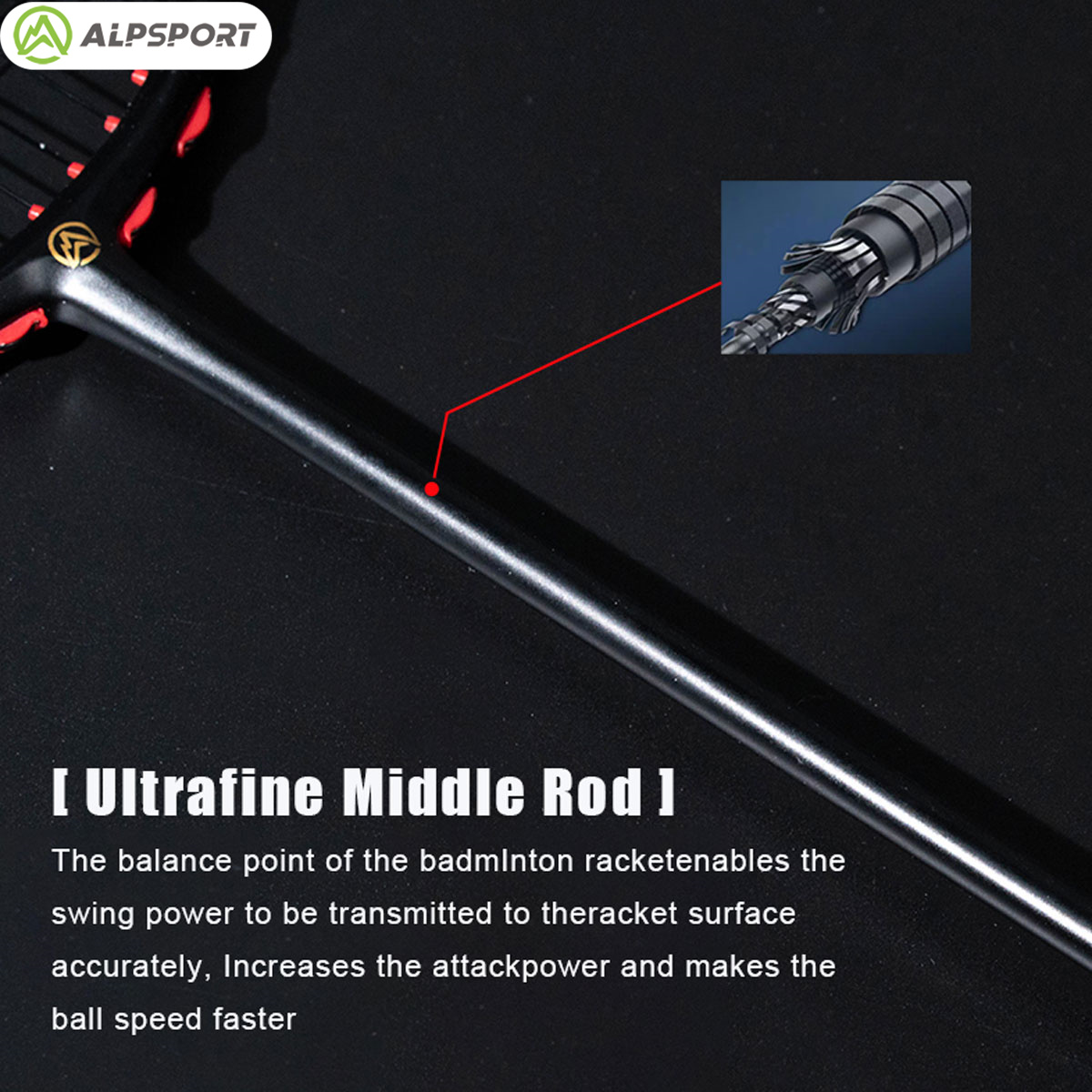 Alpsport MH-V5 5U 75g Wave Leg - Badminton Bwf ulasan dan harga