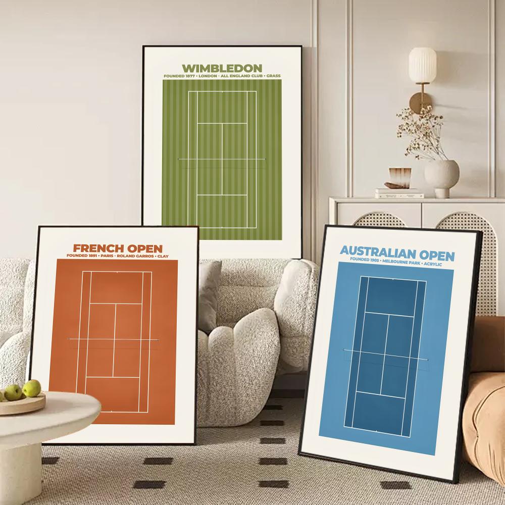 Frameless Grand Slam Tennis Pa - Badminton Poster ulasan dan harga