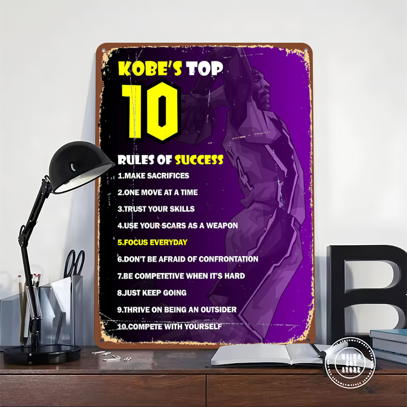 Kobe Bryant Basketball Tinplat - Badminton Zone ulasan dan harga