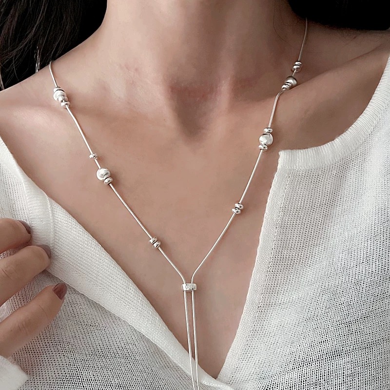 S925 Sterling Silver Necklaces - Badminton Bwf ulasan dan harga