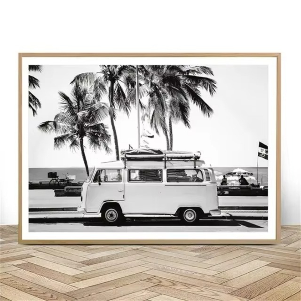 (1pc frameless)Beach Camper Va - Badminton Poster ulasan dan harga