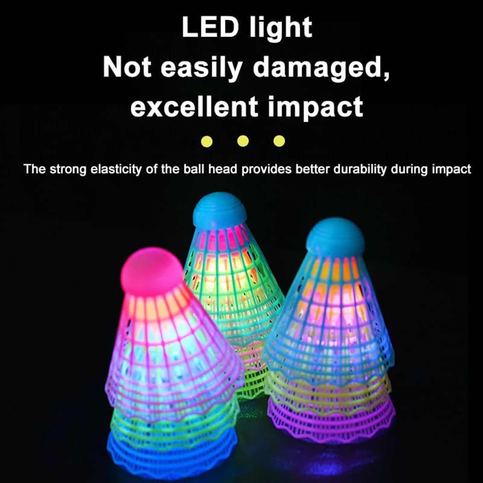 3pcs LED Badminton Shuttlecock - Badminton Bwf ulasan dan harga