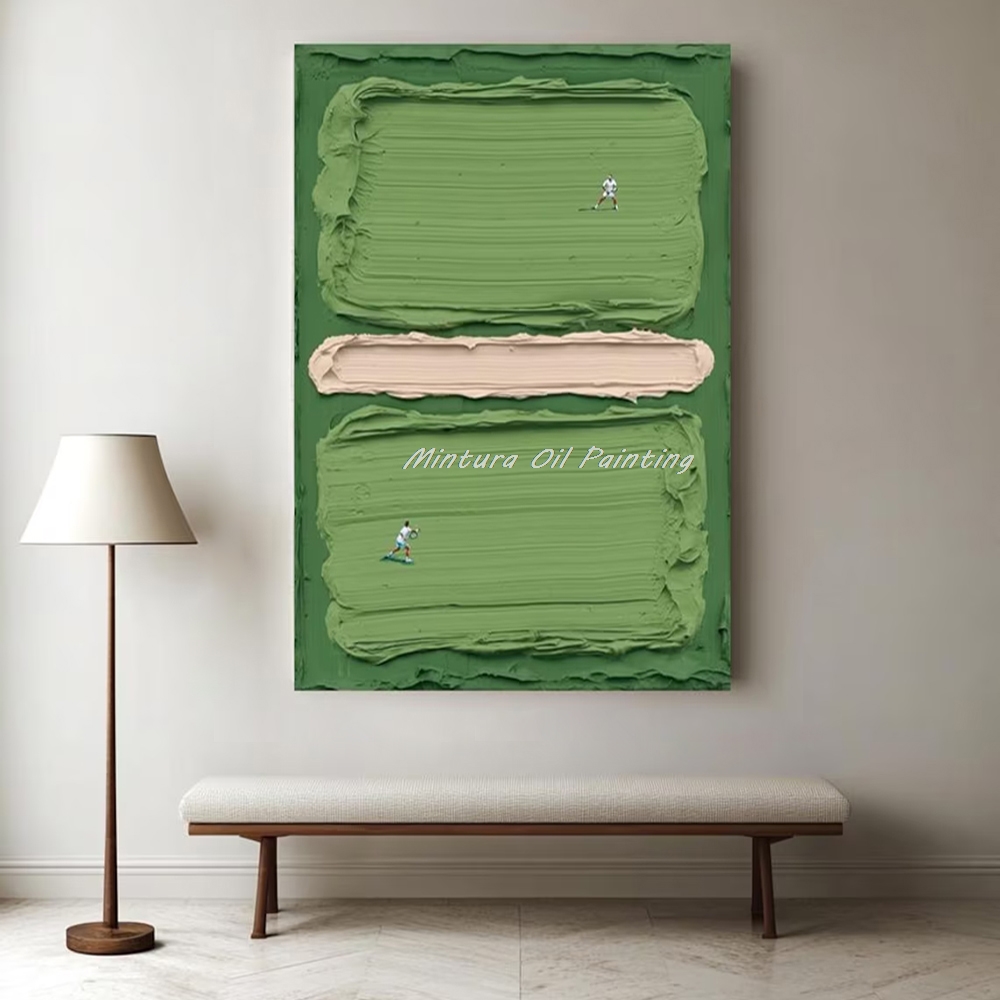 Mintura,Handpaintd Abstract Te - Badminton Poster ulasan dan harga