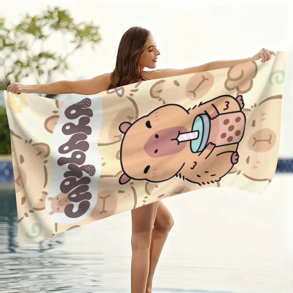 Capybara Cartoon Beach Towel Q - Towel Small Sport ulasan dan harga