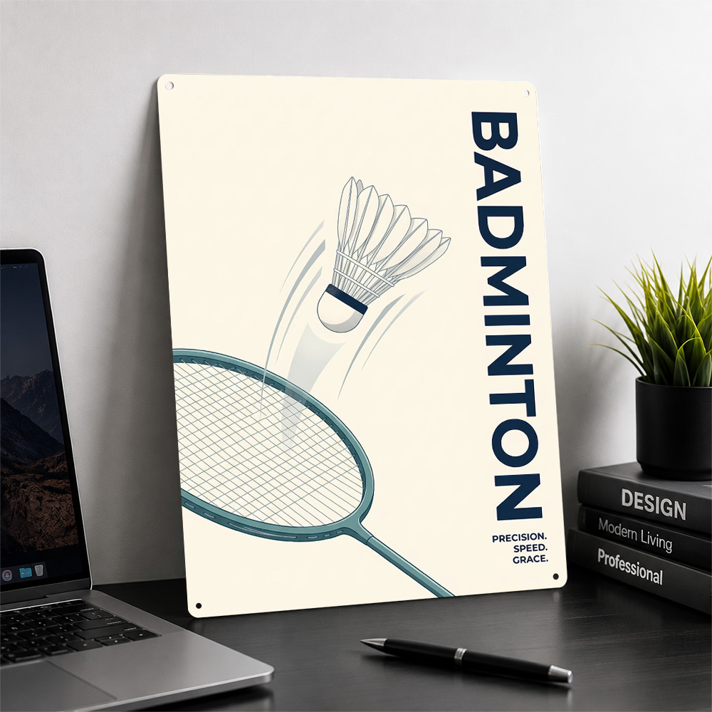 Minimalist Badminton Sport Pos - Badminton Poster ulasan dan harga